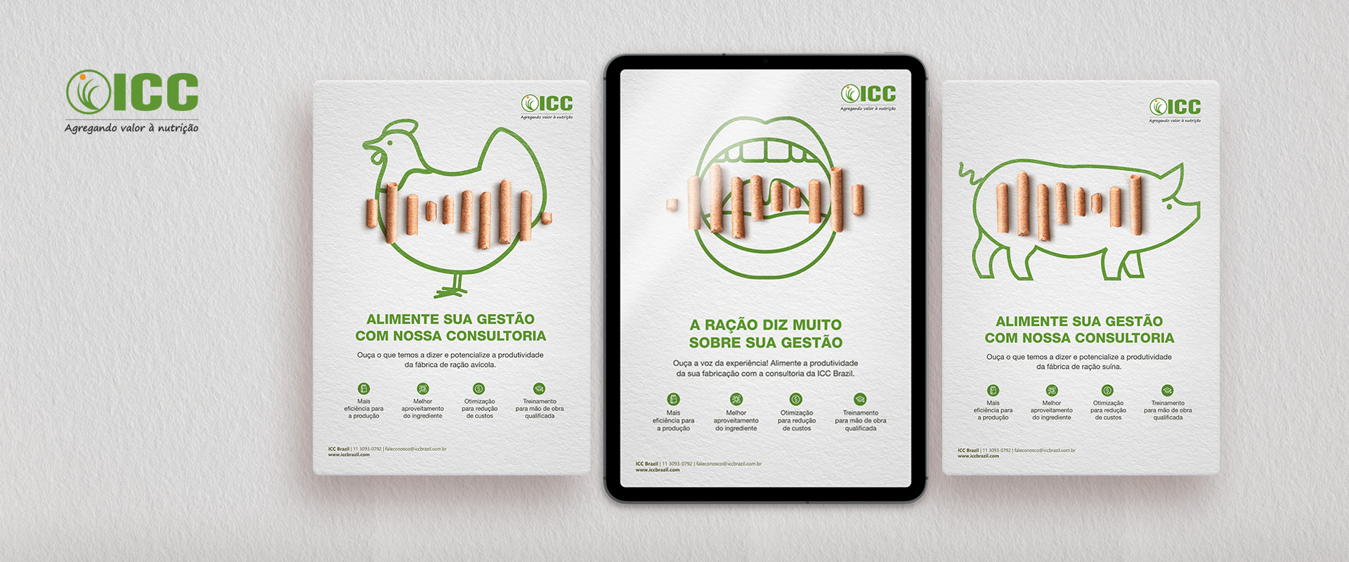 Gestão de marketing digital para um serviço da ICC Brazil.